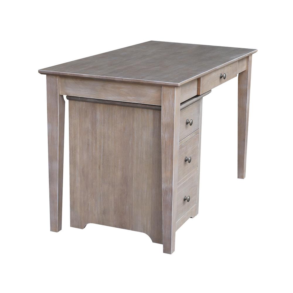 International Concepts Weathered Gray Taupe Staci 3 Piece Office Weathered Gray Taupe Staci 3 Piece