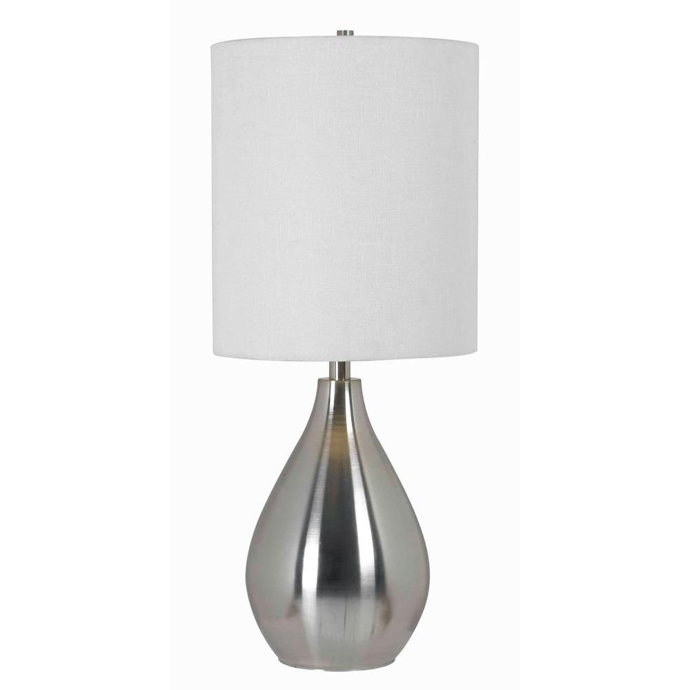 Kenroy Home Droplet 29 In Brushed Steel Table Lamp 32156BS The Home   Brushed Steel Kenroy Home Table Lamps 32156bs 64 1000 