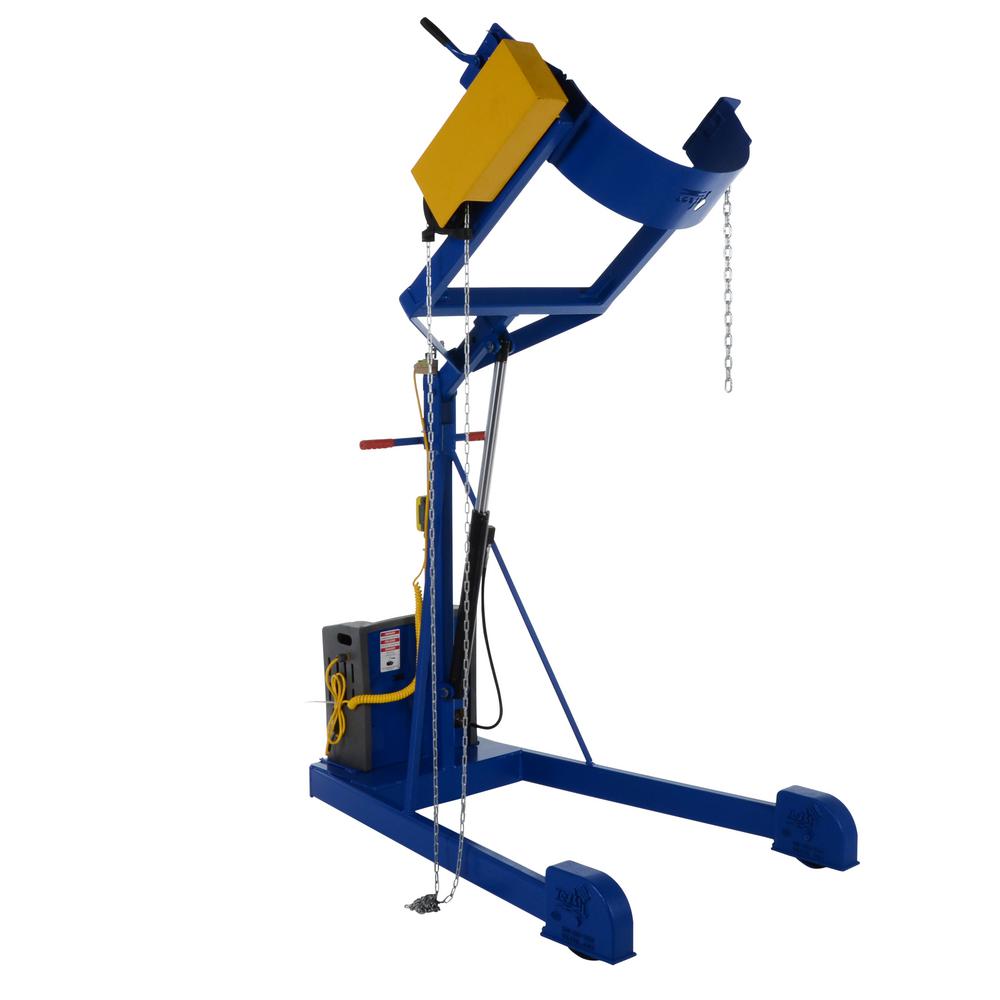 Vestil 72 inch Dc Power Portable Hydraulic Drum Carrier/Rotator/Booms by Vestil