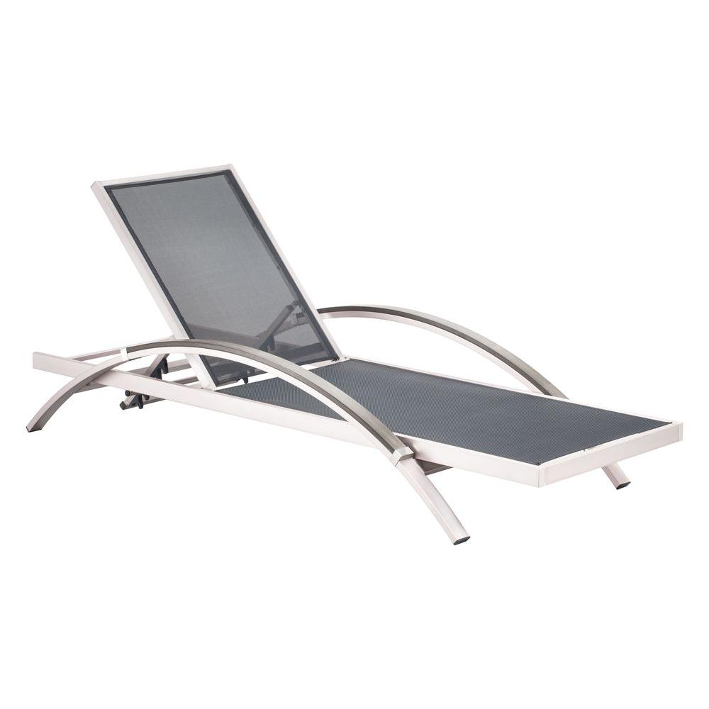 Zuo Metropolitan Silver Metalic Outdoor Patio Chaise Lounge 703187 The Home Depot - Zuo Wicker Patio Furniture Zuo Metropolitan Silver Metalic Outdoor Patio Chaise Lounge 703187 The Home Depot - Zuo Wicker Patio Furniture