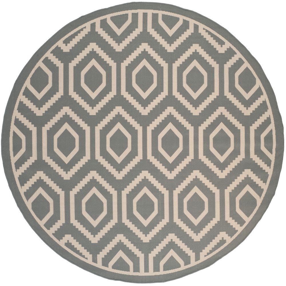Safavieh Courtyard Anthracite Beige 7 Ft 10 In X Safavieh Courtyard Anthracite Beige 7 Ft 10 In X