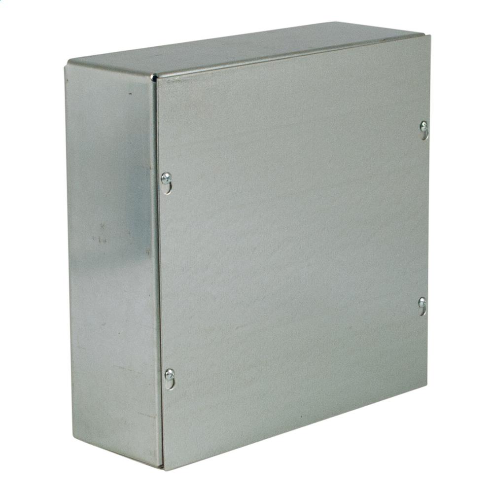 WIEGMANN NEMA 1 Screw Cover WallMount Galvanized No Knockouts 12X12X6