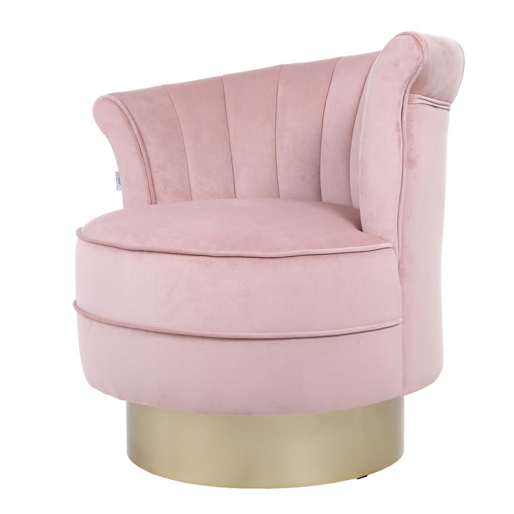 baby pink accent chair