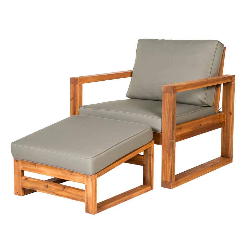 Unbranded Brown Open Side Acacia Wood Outdoor Lounge Chair With Ottoman And Gray Cushion Hdwoschotbr The Home Depot - Comfortable Patio Chair With Ottoman Unbranded Brown Open Side Acacia Wood Outdoor Lounge Chair With Ottoman And Gray Cushion Hdwoschotbr The Home Depot - Comfortable Patio Chair With Ottoman