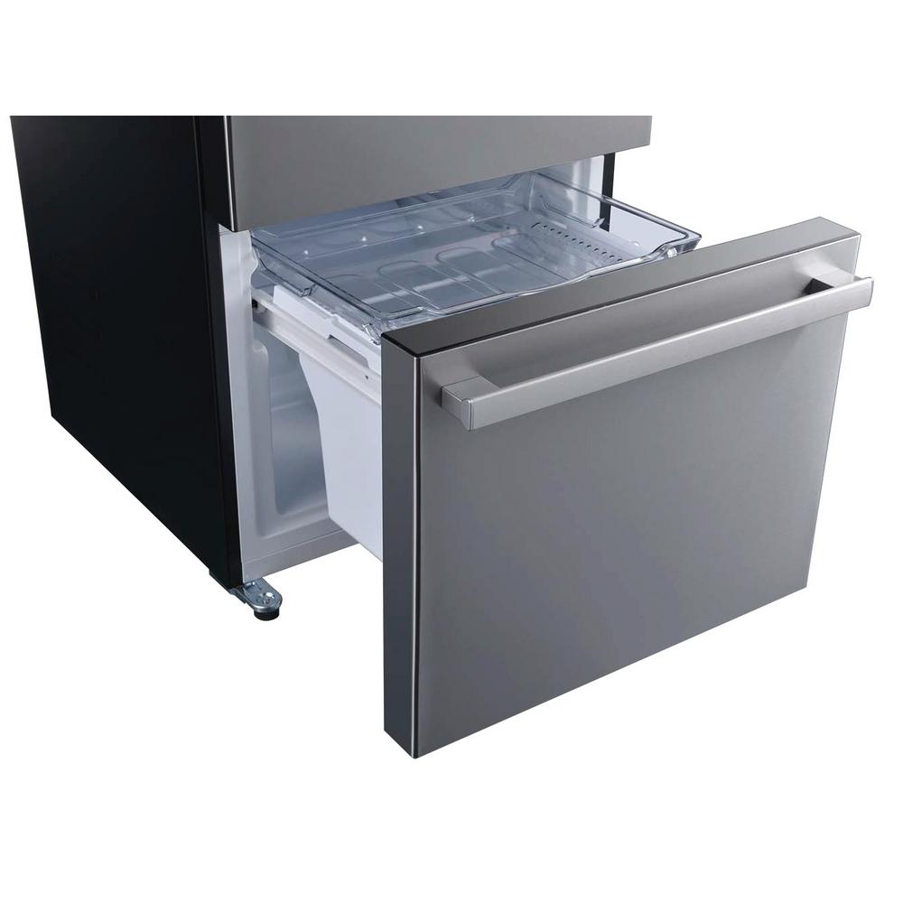 Galanz 24.4 in. W 12.4 cu. ft. Frost Free Bottom Freezer Refrigerator