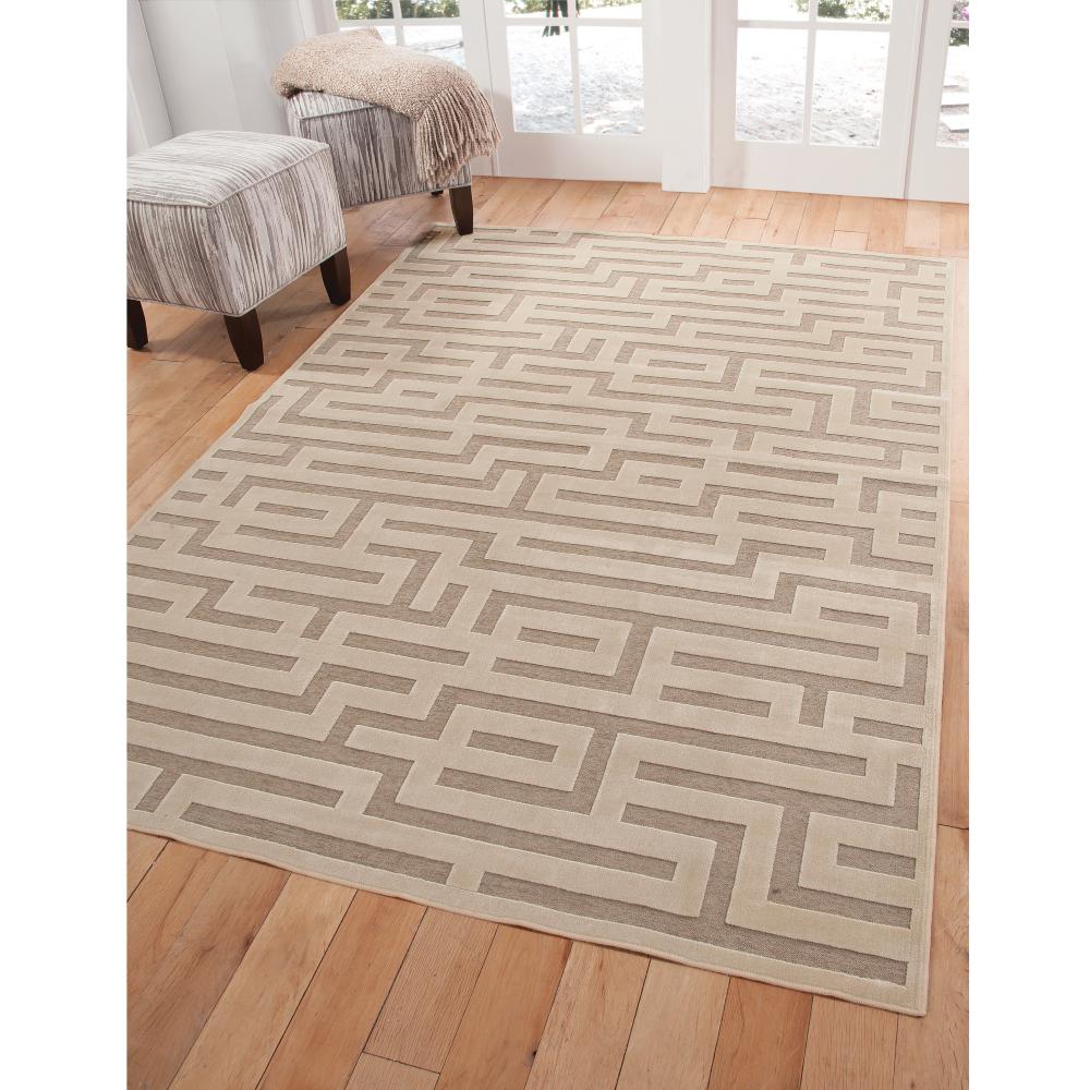 Sams International Napa Maze Ivory 5 ft. 3 in. x 7 ft. 6 in. Area Rug