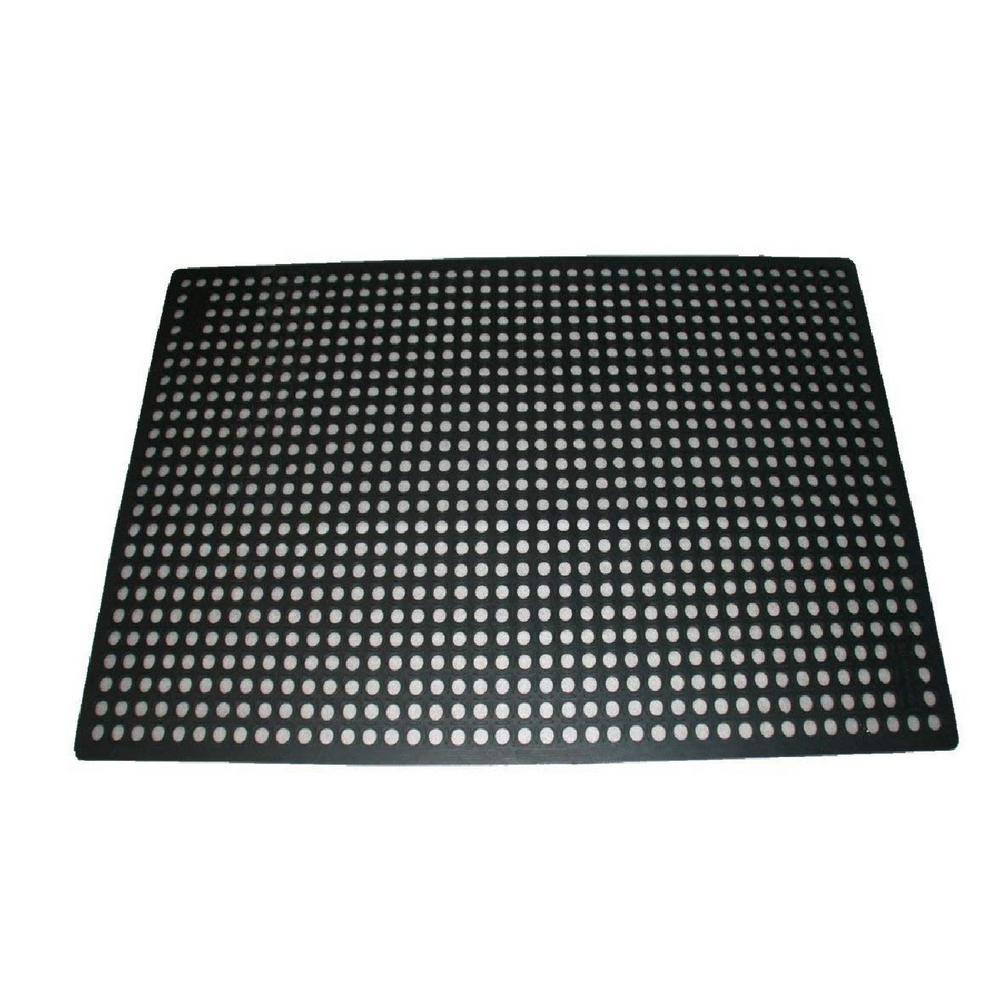 Rhino Anti Fatigue Mats K Series Comfort Tract Black 3 Ft X 5 Ft X