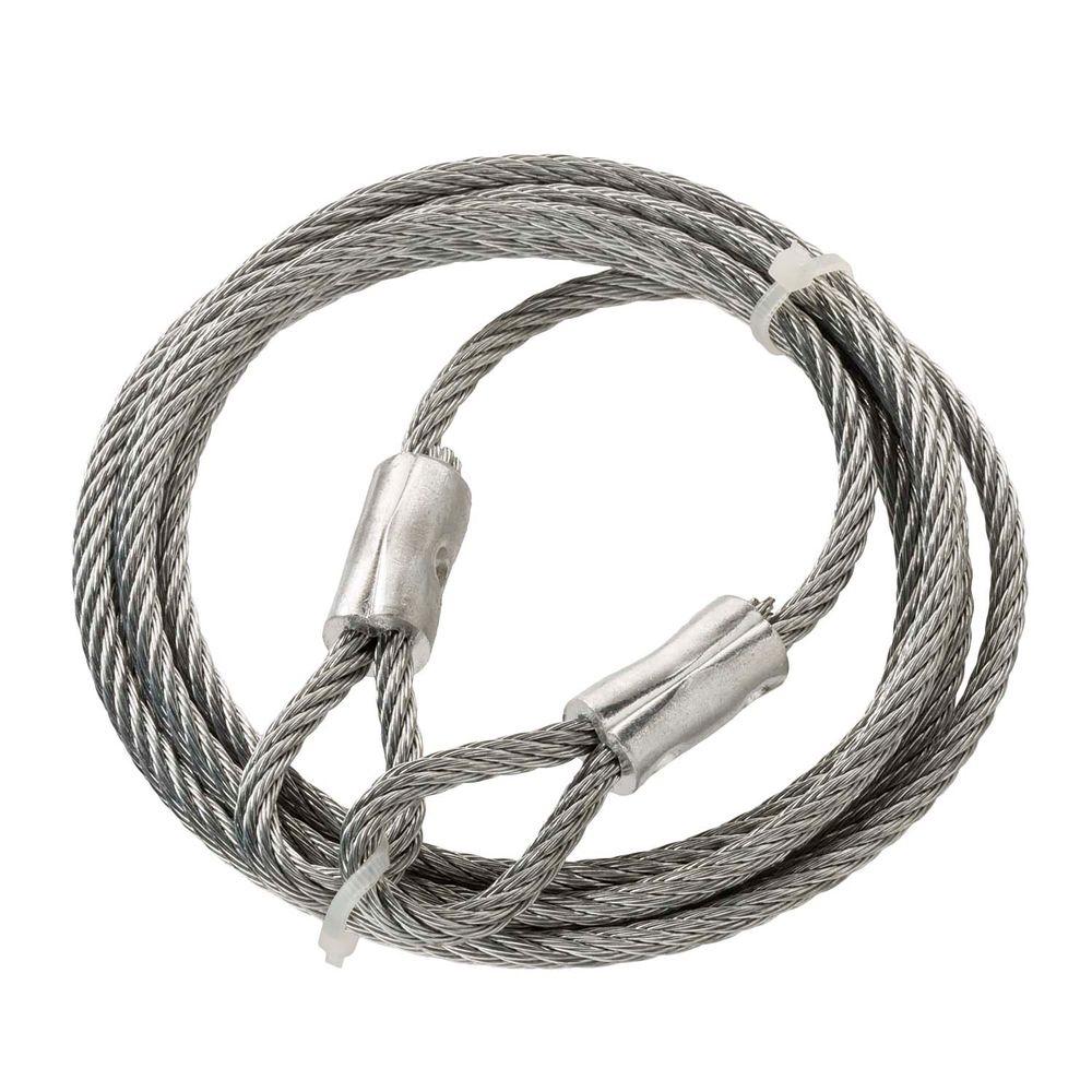 Everbilt 3/16 in. x 6 ft. Galvanized Wire Rope Security Cable-803182 ...