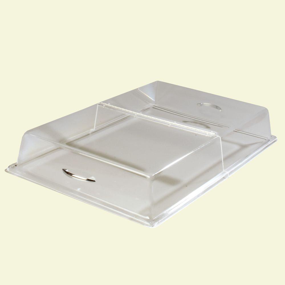 Carlisle 18 in. x 26 in. x 4 in. Hinged Pasty Tray Cover in Clear ...