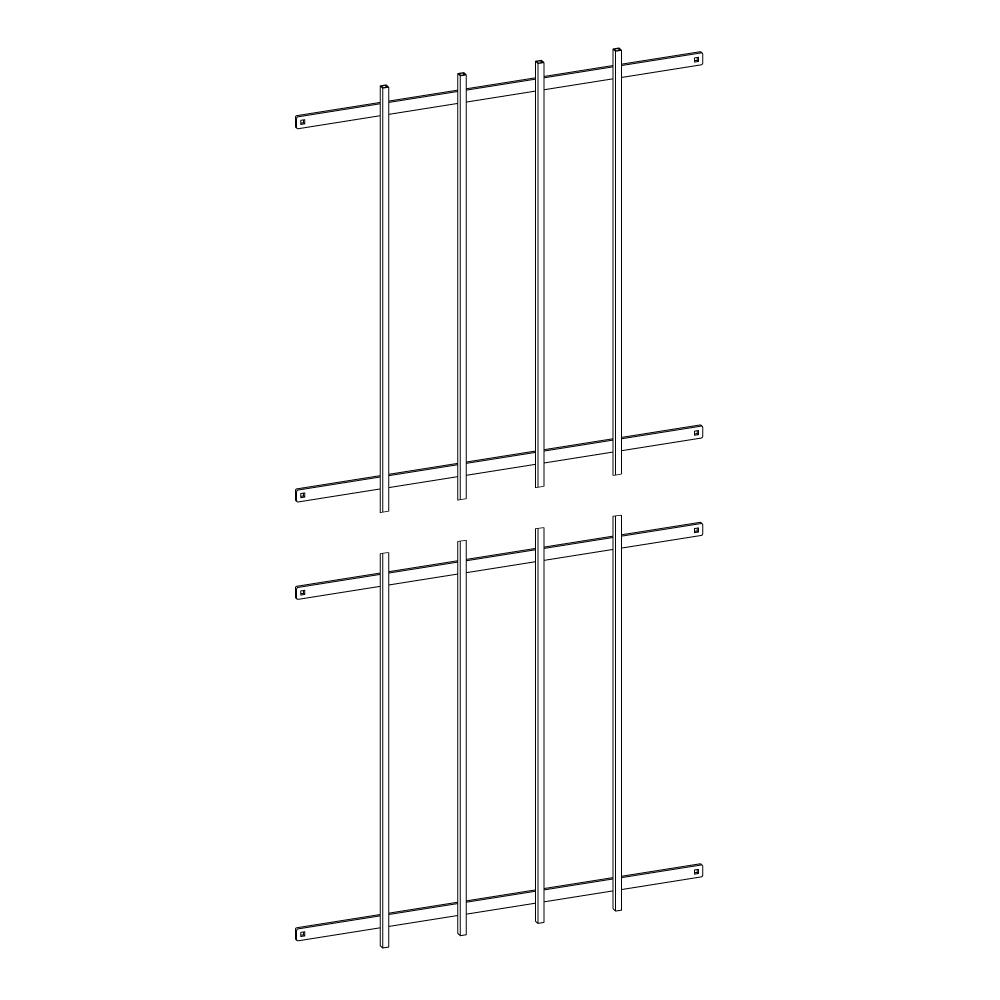 Mr Goodbar 34 In White Commercial Door Grille Scdg 3470 The