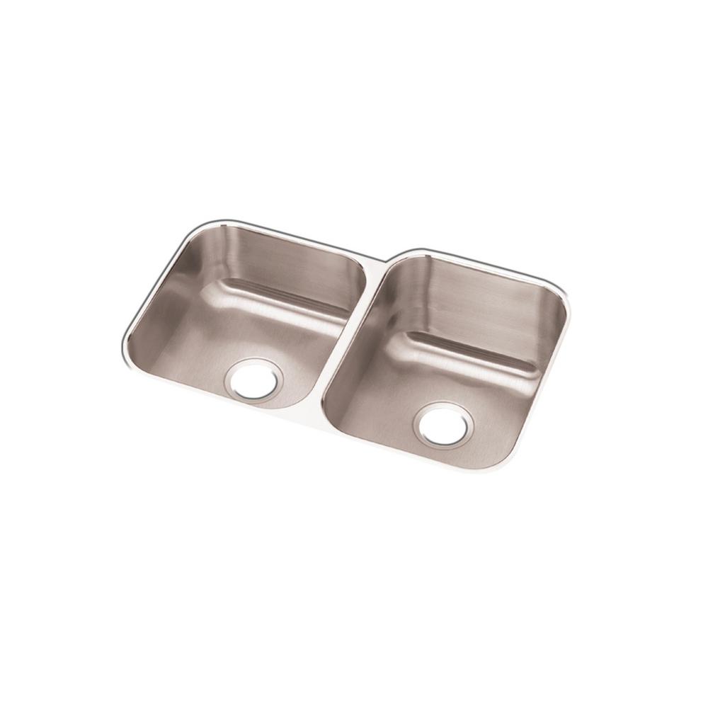 Elkay Dayton Undermount Stainless Steel 32 In Square Offset Elkay Dayton Undermount Stainless Steel