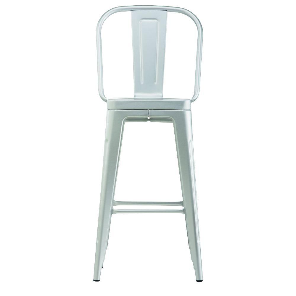 Home Decorators Collection Garden 30 In Brushed Aluminum Bar Stool Home Decorators Collection Garden 30 In Brushed Aluminum Bar Stool With Back