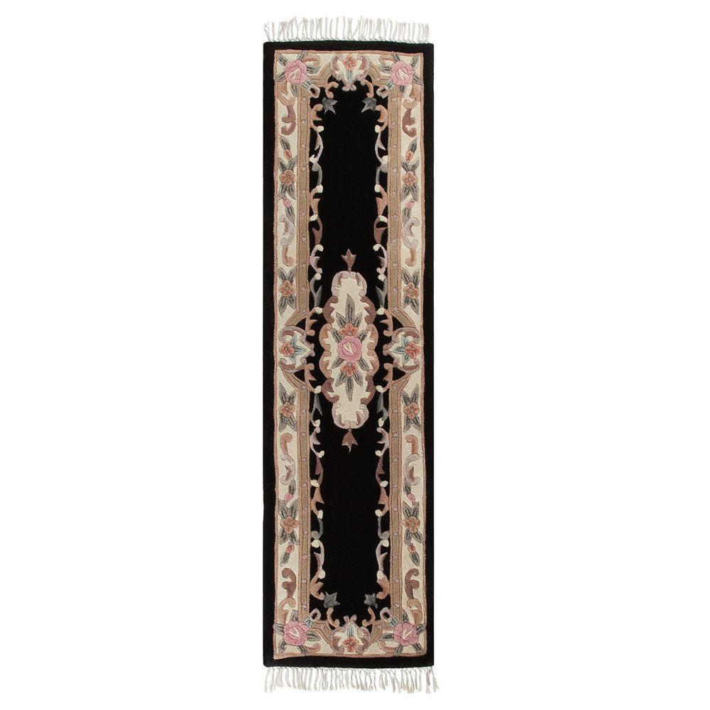 Home Decorators Collection Imperial Black 2 ft. x 8 ft. Runner Rug