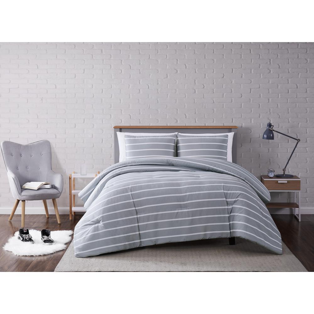 Truly Soft Kurt Windowpane Ivory And Black Twin Xl 2 Piece