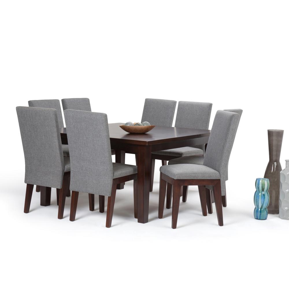 Simpli Home Jennings 9 Piece Grey Dining Set Axcds9jen Gl The Simpli Home Jennings 9 Piece Grey Dining Set