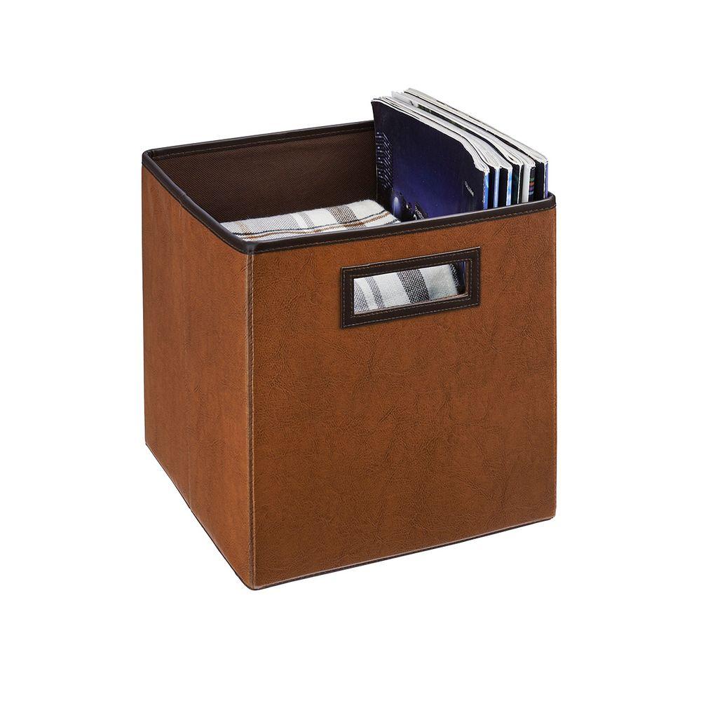 Closetmaid 10 5 In X 11 In X 10 5 In Cinnamon Brown Faux