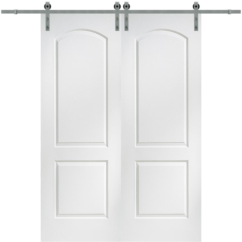 MMI Door 72 in. x 96 in. Continental Molded Solid Core Primed Smooth ...