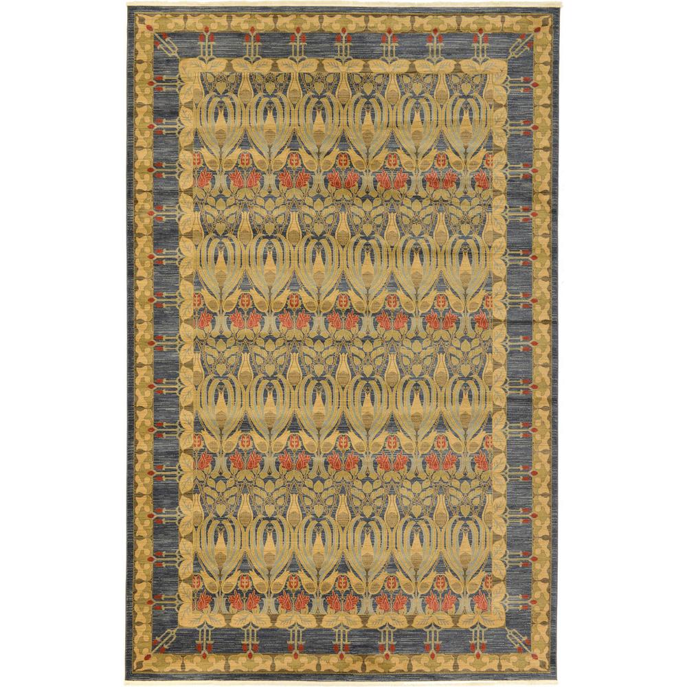 Unique Loom Heritage Navy Blue 11 Ft X 16 Area Rug 3116644 Unique Loom Heritage Navy Blue 11 Ft X 16 Area Rug