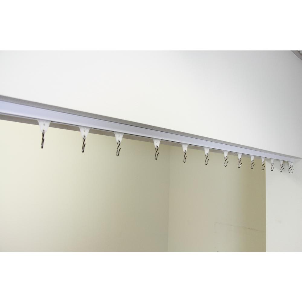 Ceiling Mount Curtain Rods Window Treatments The Home Depot