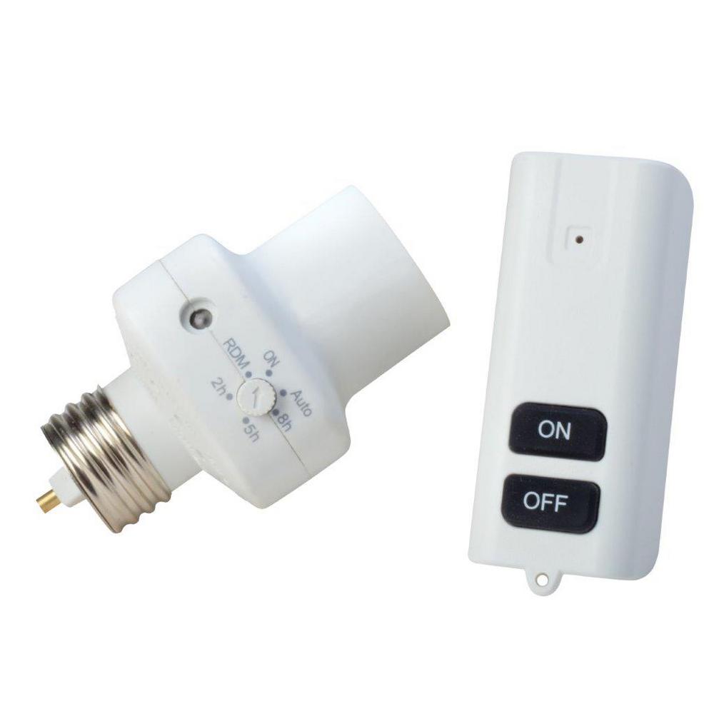 Woods 2-5-8 Hour Photocell Control Light Socket Timer with Wireless ...