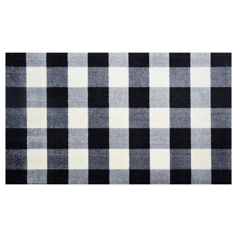 Studio 67 In Home Washable Non Slip Buffalo Check 2 Ft 3 X 11 Area Rug Mat