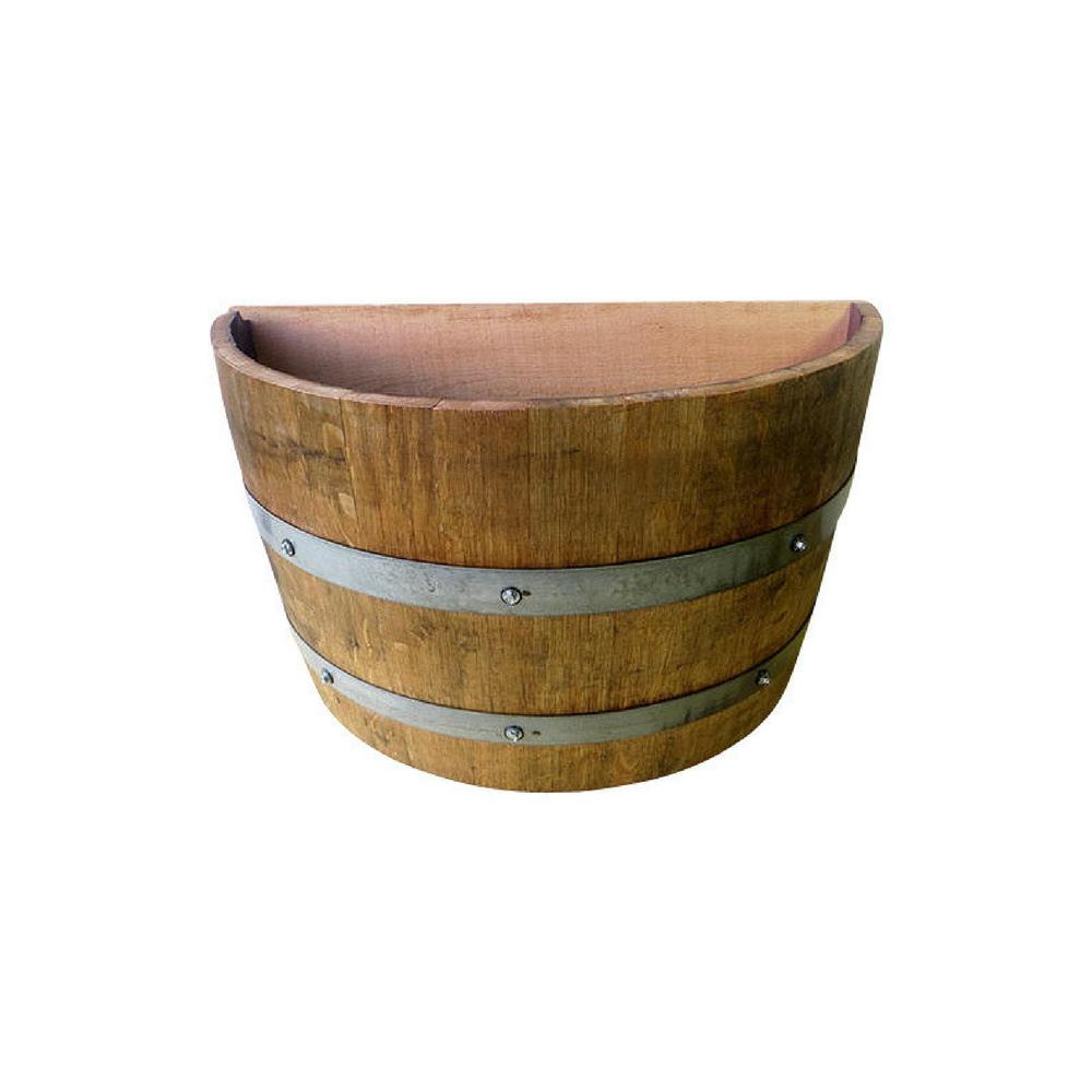 MGP 14 in. L 26 in. W 15 in. H Lacquer Finished Oak Wood