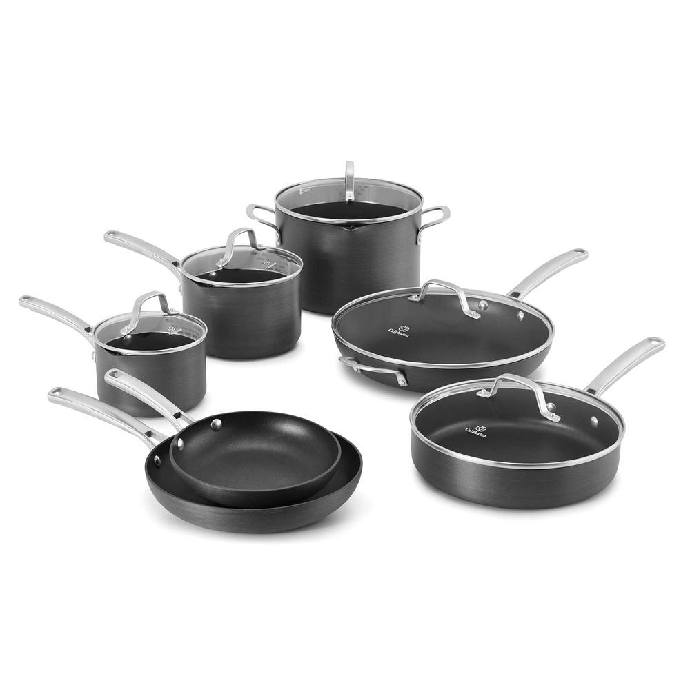 Calphalon Clic 12 Piece Non Stick Cookware Set 1943337 The Home Calphalon Clic 12 Piece Non Stick Cookware Set