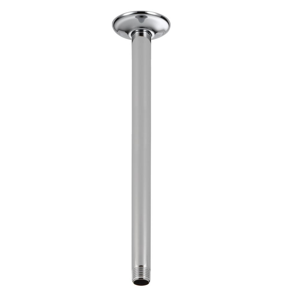 Delta 14 In Ceiling Mount Shower Arm And Chrome U4998 The Home Depot - Delta Shower Arm Extension Brushed Nickel Delta 14 In Ceiling Mount Shower Arm And Chrome U4998 The Home Depot - Delta Shower Arm Extension Brushed Nickel