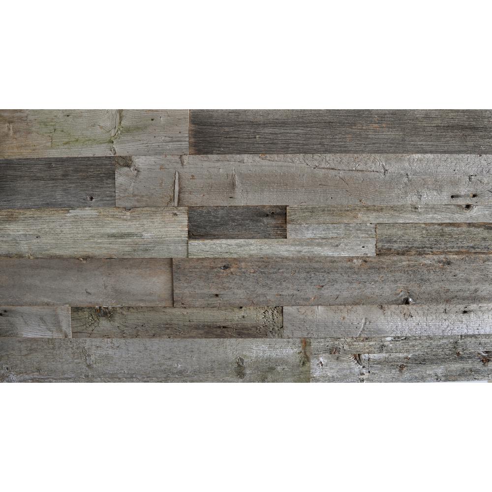 Reclaimed Barn Wood Gray Wood 3 8 In Thick X Varying W X Varying