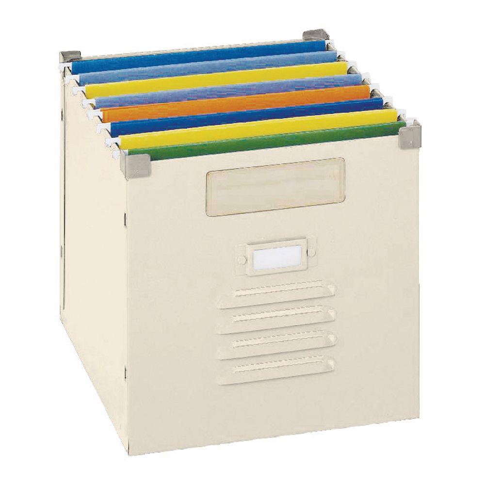 Sandusky 100 lb. Capacity Putty Steel Portable File BinCB12131107PY