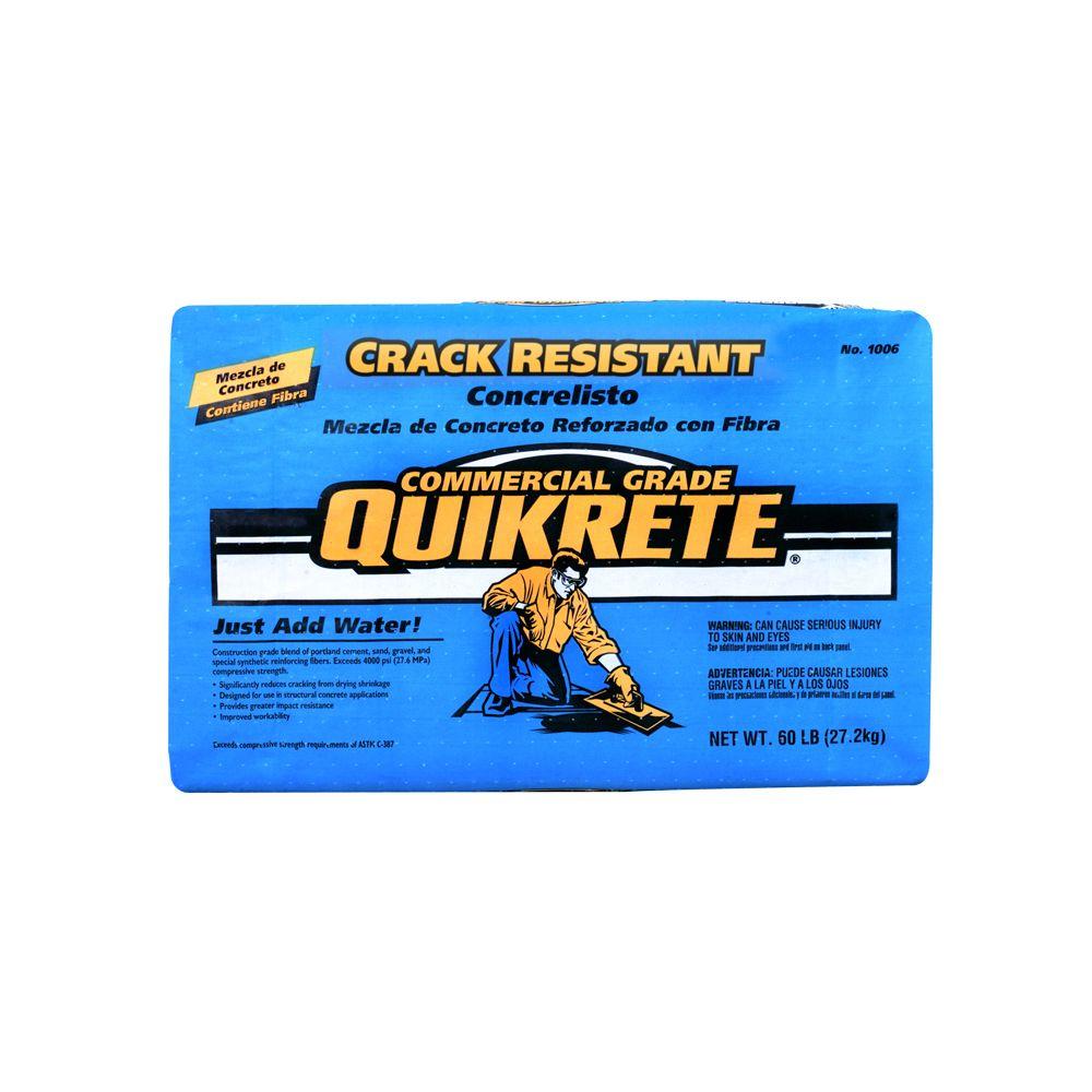 Quikrete 60 lb. Crack-Resistant Concrete Mix-A002B - The Home Depot