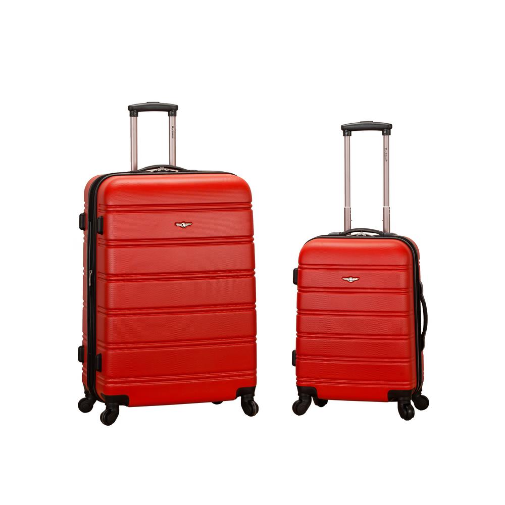 Rockland Melbourne Expandable 2-Piece Hardside Spinner Luggage Set, Red was $340.0 now $102.0 (70.0% off)