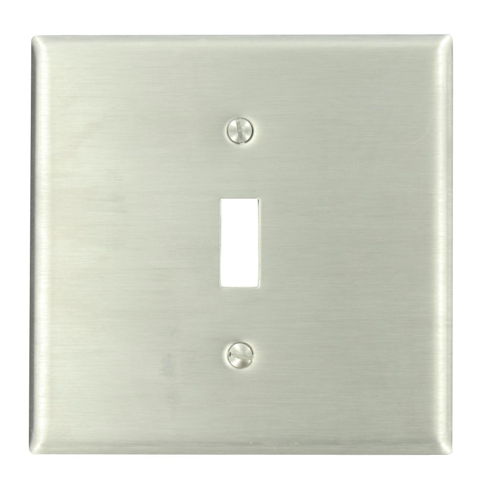 Leviton Stainless Steel 2 Gang Toggle Wall Plate 1 Pack Ssj2 40