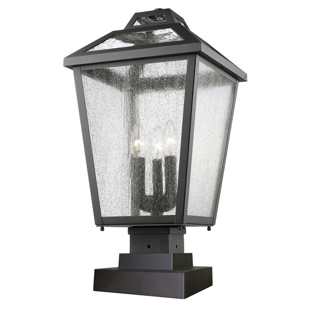 Filament Design Wilkins 3 Light Black Outdoor Pier Mount Cli Filament Design Wilkins 3 Light Black Outdoor Pier Mount