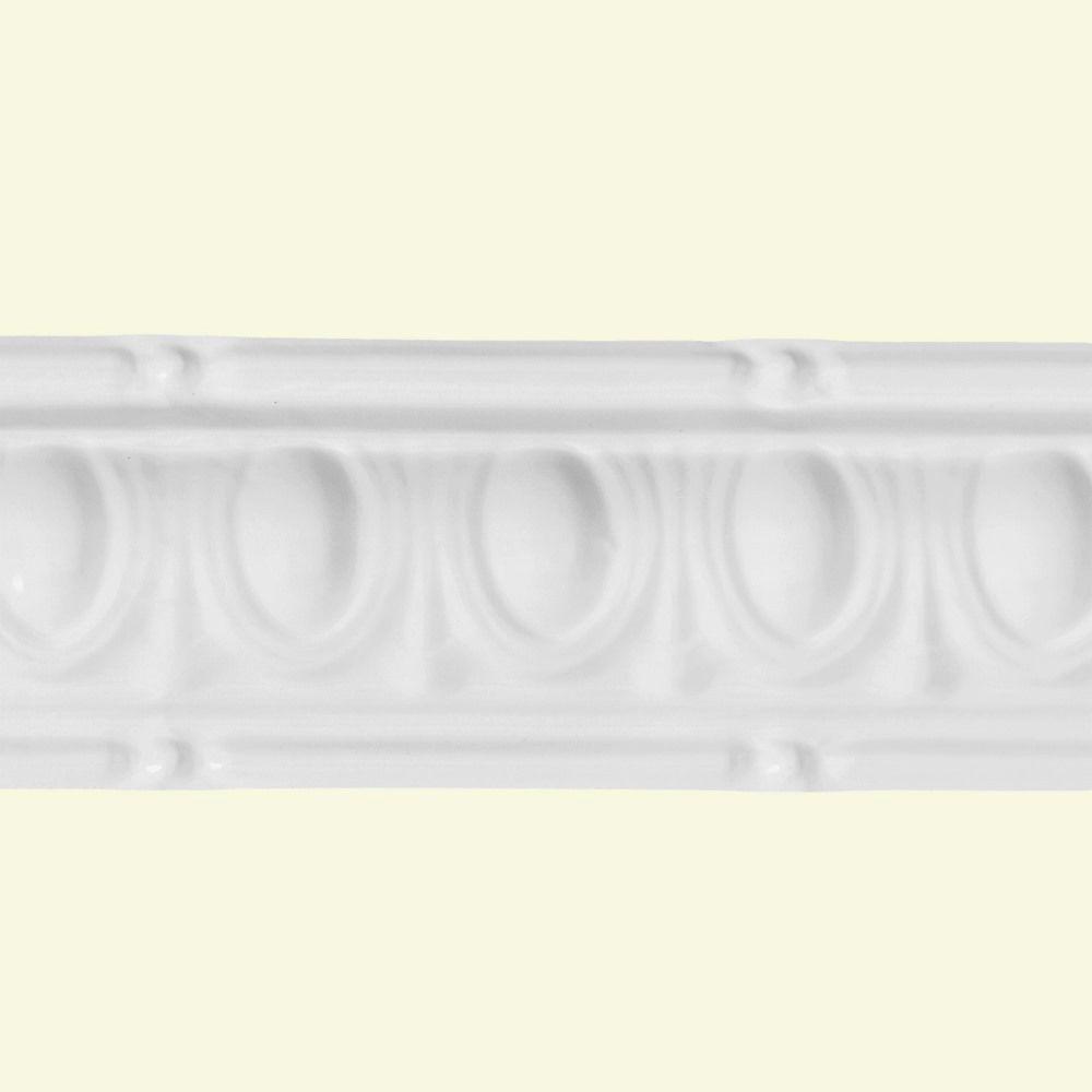 Great Lakes Tin 48 In Huron Tin Crown Molding In Matte White 195