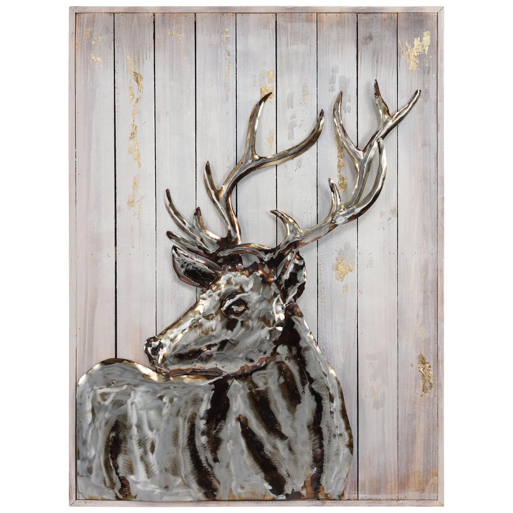 metal deer wall decor