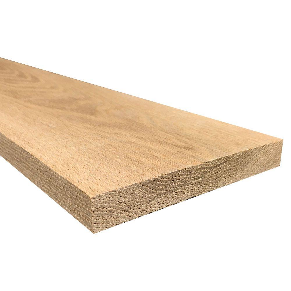 Weaber 1 in. x 6 in. x 8 ft. S4S Oak Board-08384 - The Home Depot