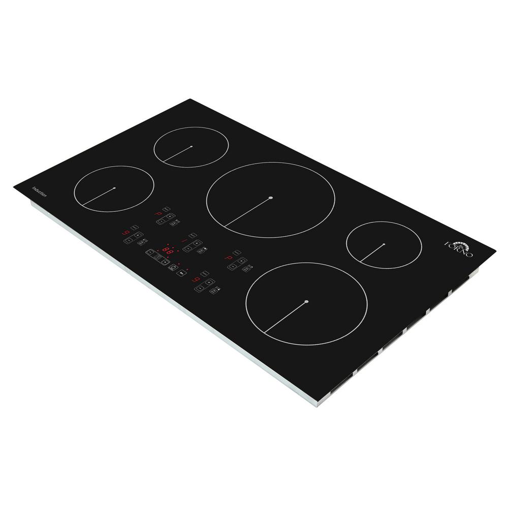 36 In Induction Cooktops The Home Depot Induction Cooktop In Black With 5 Elements