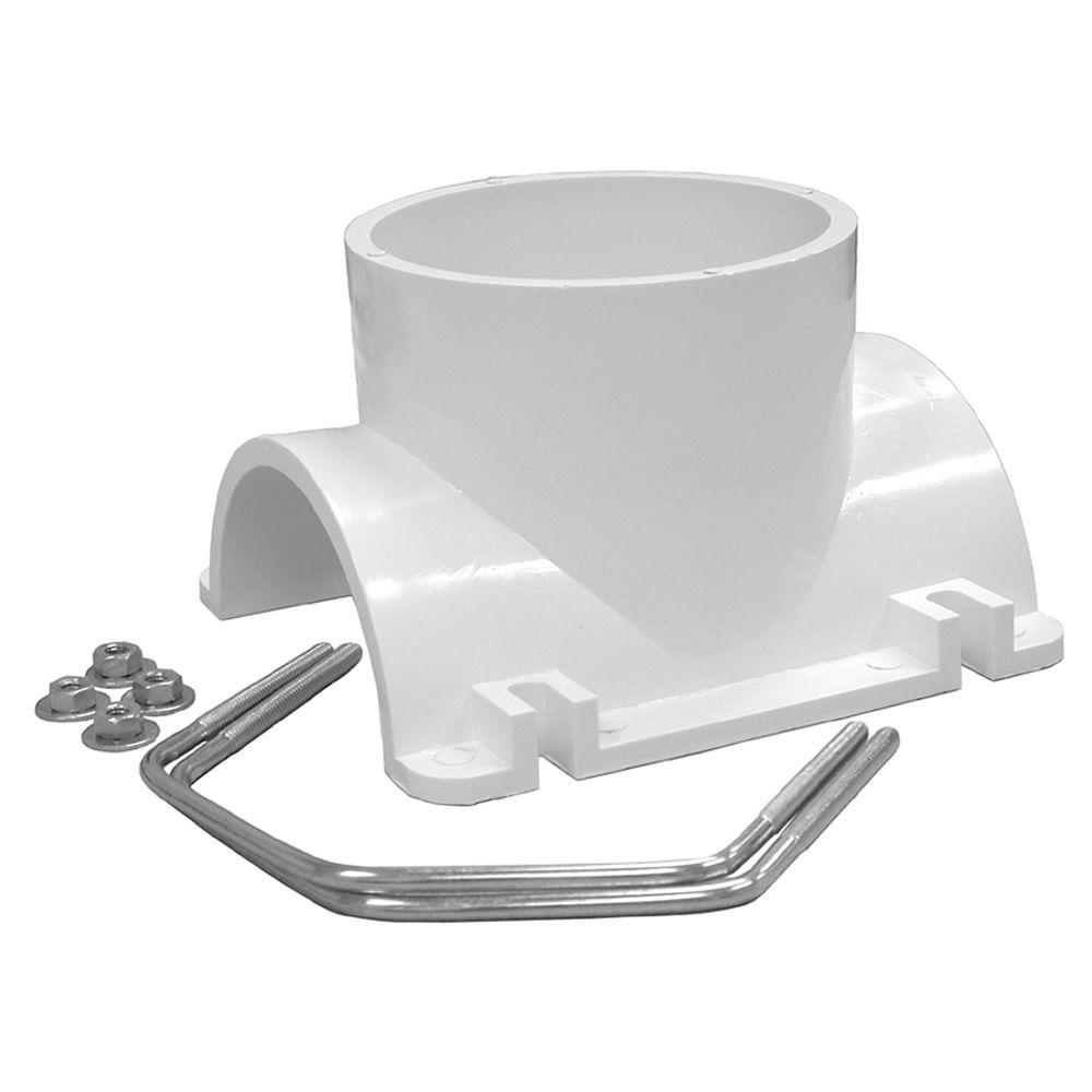 Oatey 4 in. PVC DWV Saddle Tee Kit43791 The Home Depot