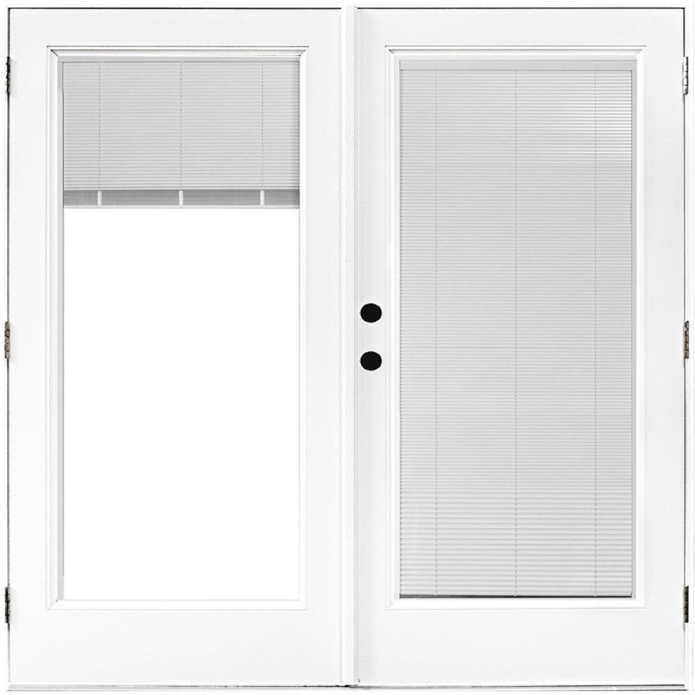 MP Doors 72 In X 80 In Fiberglass Smooth White Right Hand Inswing   Smooth White Exterior And Interior Mp Doors Patio Doors Ht6068r002wle 64 600 