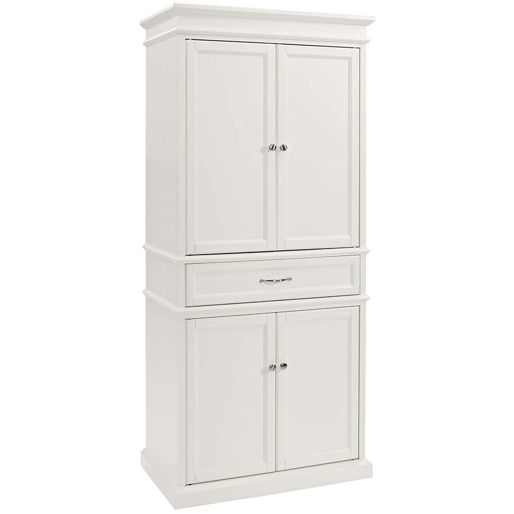 Crosley Parsons White Storage Cabinet Cf3100 Wh The Home Depot