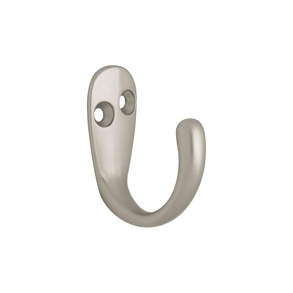 Liberty 1 13 16 In Satin Nickel Single Wall Hook 2 Pack