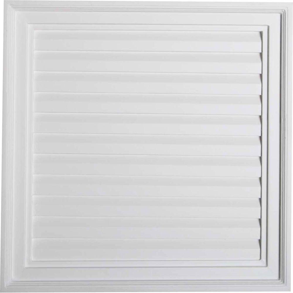 Ekena Millwork 24 In X 24 In Decorative Vertical Louver Gable