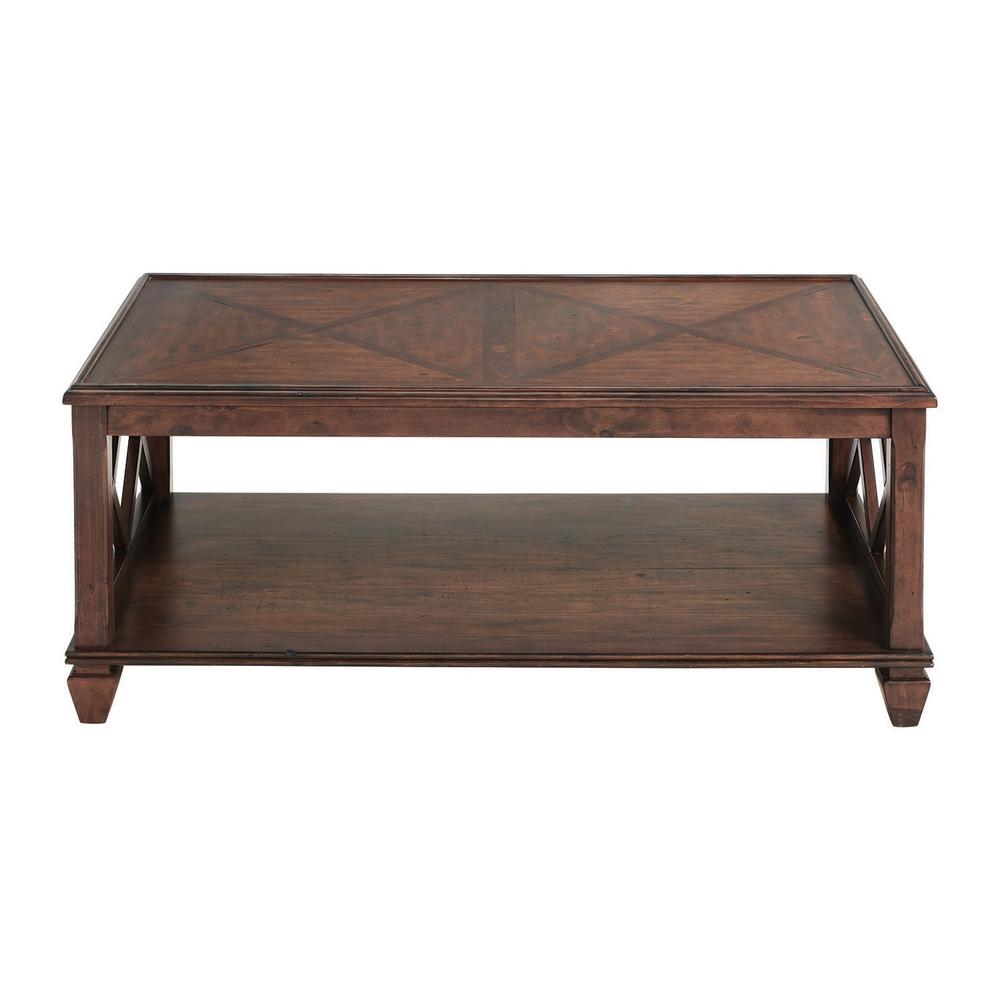 Alaterre Furniture Stockbridge 45 In L Wood Coffee Table Ansb1162 The Home Depot