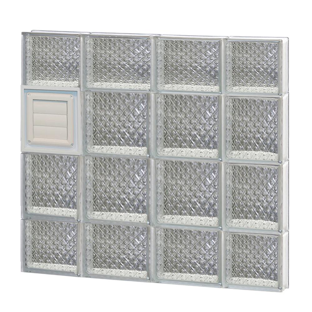 Clearly Secure 27 in. x 27 in. x 3.125 in. Frameless Diamond Pattern