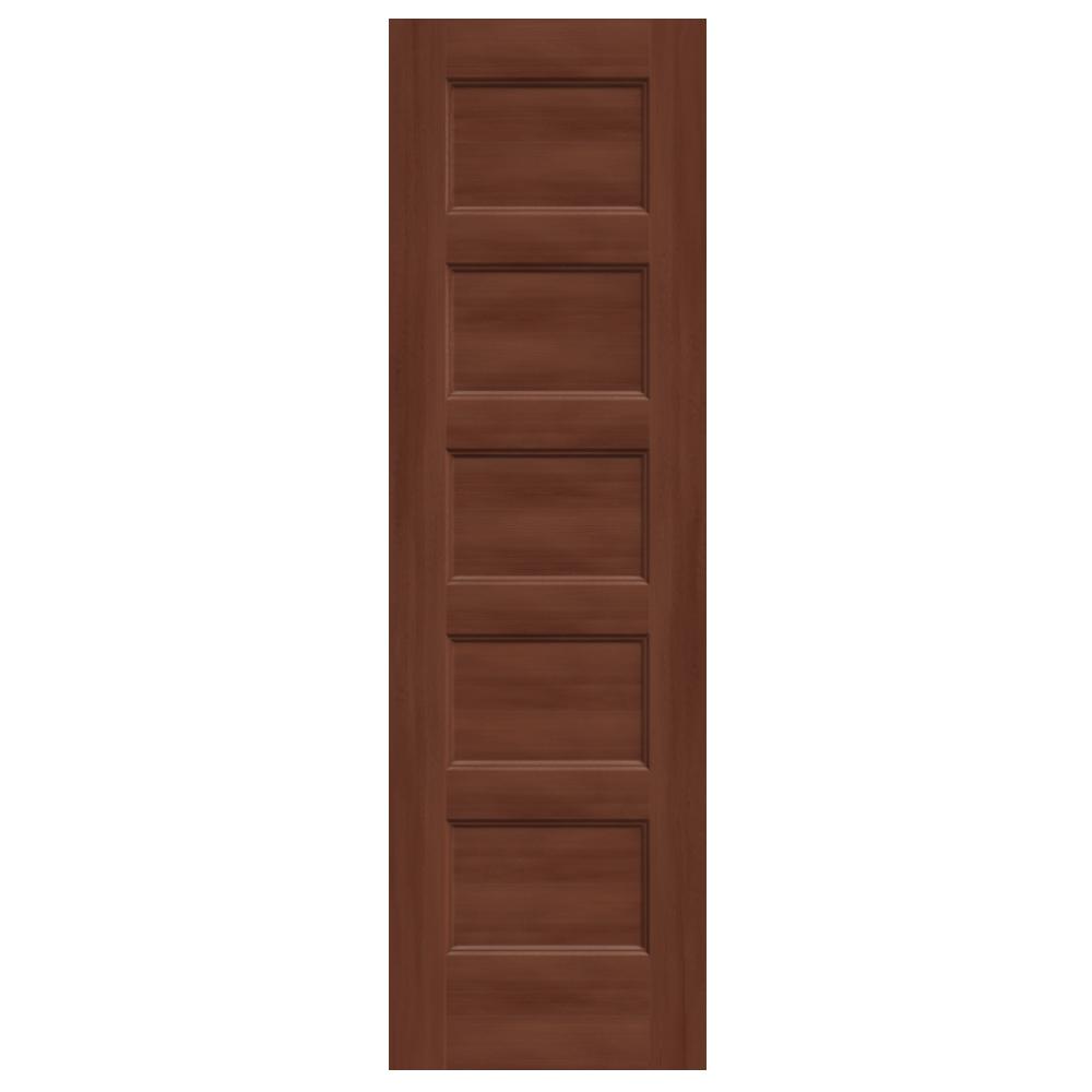 JELD-WEN 24 in. x 80 in. Conmore Amaretto Stain Smooth ...