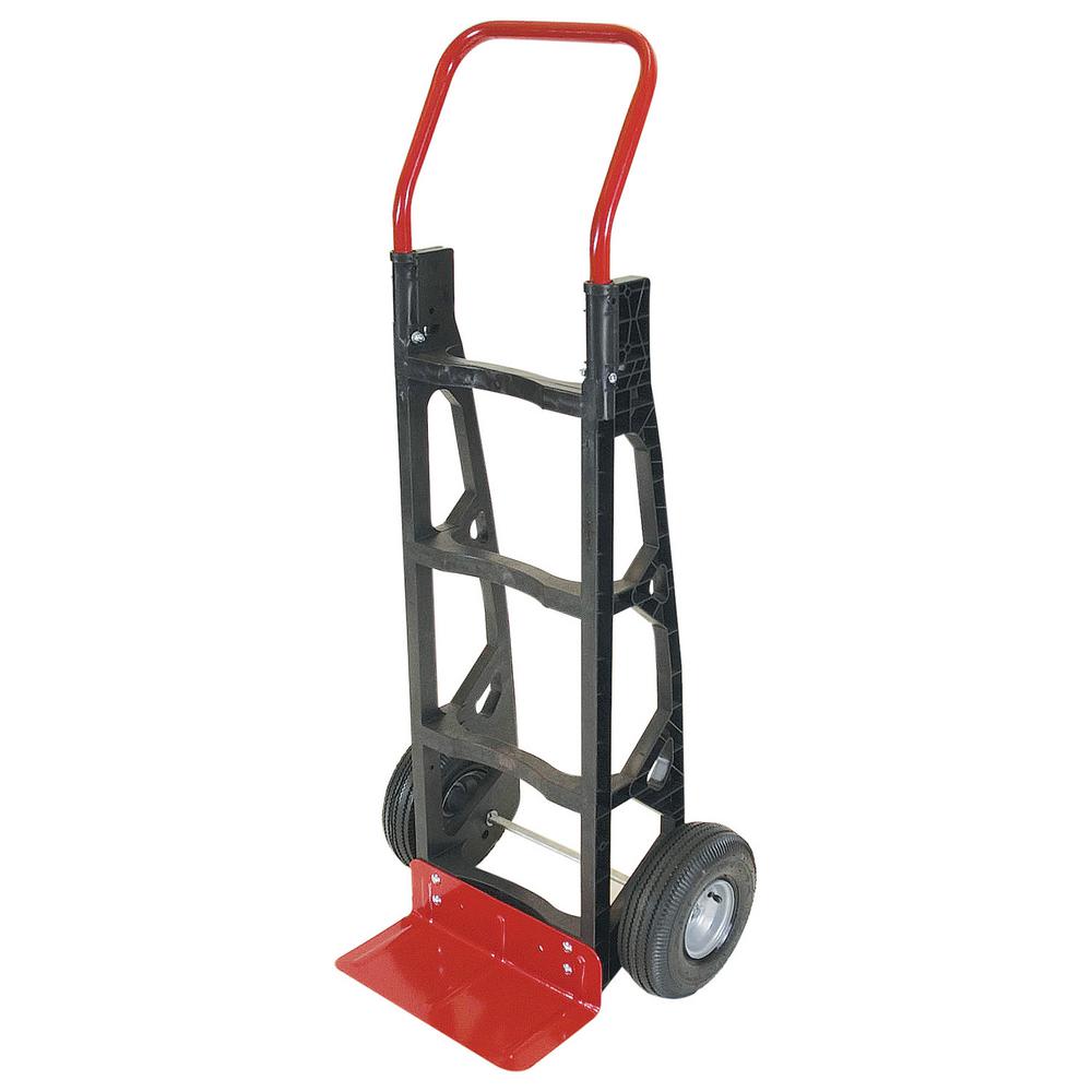 Milwaukee 600 lb. Capacity Flow Back Solid Tire Hand TruckHT700 The