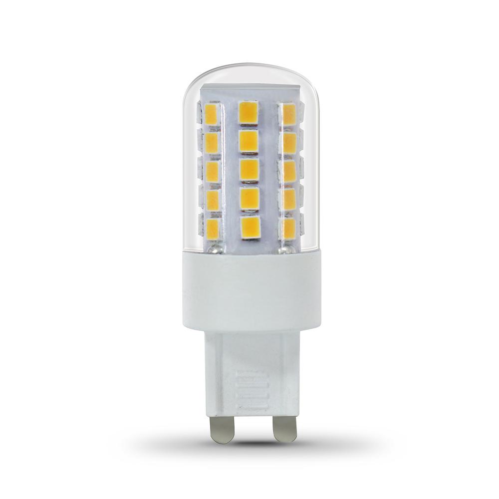 40-Watt Equivalent Bright White (3000K) T4 G9 Bi-Pin Base Decorative LED Light Bulb