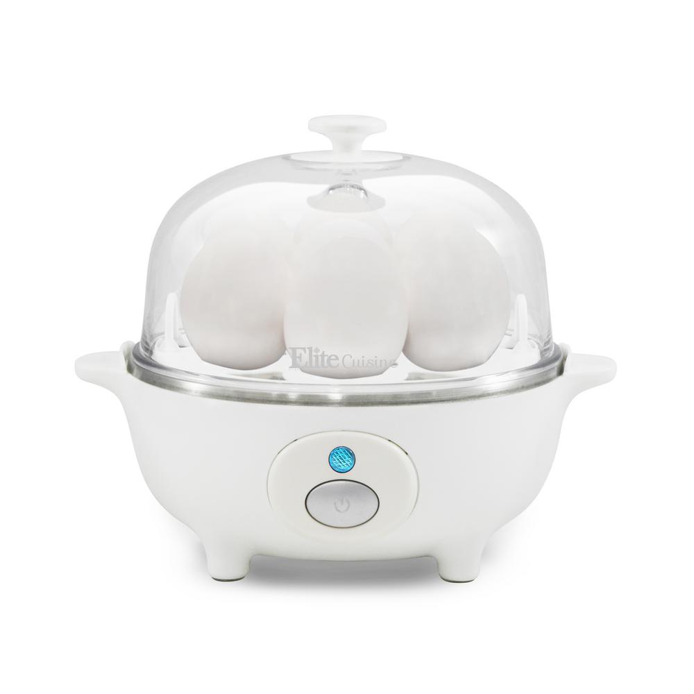 Elite Cuisine 7Egg White Egg Cooker with Automatic ShutoffEGC007 The Home Depot