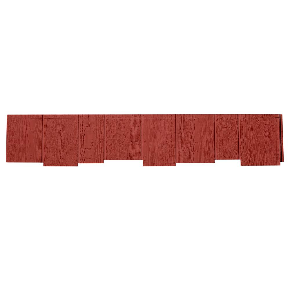 siding composite cinnabar kote diamond woodgrain staggered prefinished edge pack